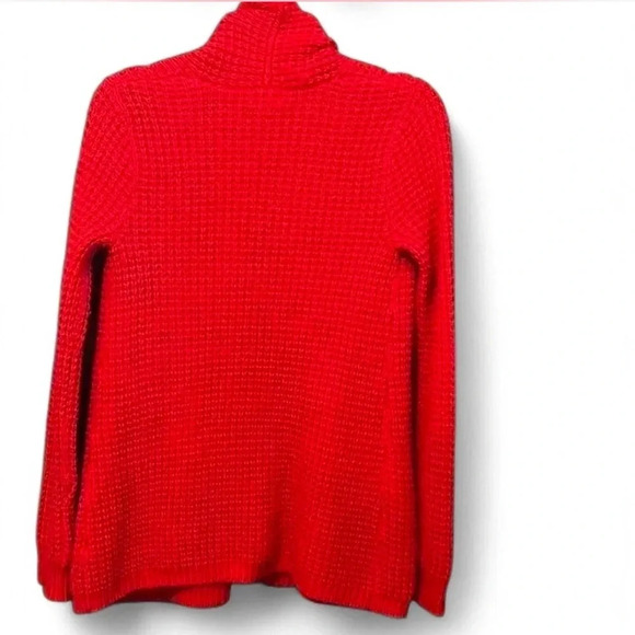 Women’s Red Knit Sweater with pockets. Size XS - Picture 2 of 4